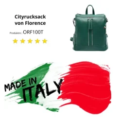 Florence Rucksack Damen Echtleder Cityrucksack türkis ORF100T