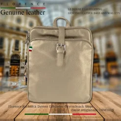 Florence Rucksack Damen Echtleder Cityrucksack taupe ORM102N