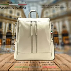 Florence Rucksack Damen Echtleder Cityrucksack beige ORF100I