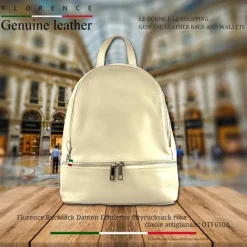 Florence Rucksack Damen Echtleder Cityrucksack rosa OTF610A