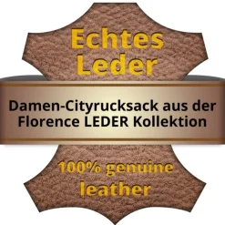Florence Rucksack Damen Echtleder Cityrucksack flieder OTF610V