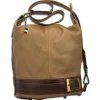 Florence ,Rucksack wandelbar Damen Echt-Leder braun taupe OTF104C