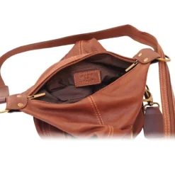 Florence ,Rucksack wandelbar Damen Handtasche Leder braun OTF104N