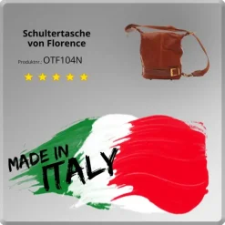 Florence ,Rucksack wandelbar Damen Handtasche Leder braun OTF104N