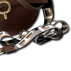 Florence Satteltasche Echtleder Damen dunkelbraun OTF824N