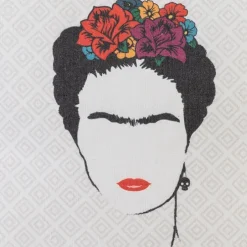 Frida Kahlo Damen Henkeltasche Canvas Tasche natur, schwarz OTI800N