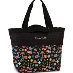 Frida Kahlo Damen Shopper Polyester Tasche schwarz OTI801S