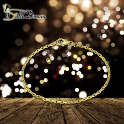 GoldDream Armband Anker diamantiert 333 Gold 18,5cm 8 Karat GDA0218Y