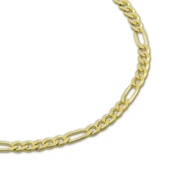 GoldDream Armband Figaro diamantiert 333 Gold 19cm 8 Karat GDA0059Y
