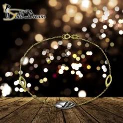 GoldDream Armband Glamour Zirkonia weiß 333 Gold 18,5cm 8 Karat GDA5018T