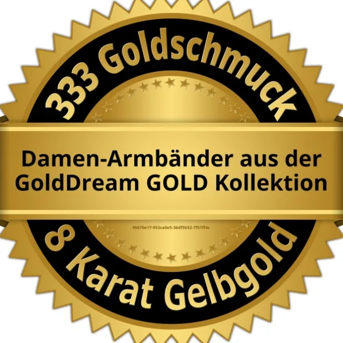 GoldDream Armband Kugeln 333 Gold 18,5cm 8 Karat Echtschmuck GDA0560Y