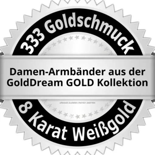GoldDream Armband Plättchen 333 Gelbgold Damen 19cm 8 Karat GDA0049T