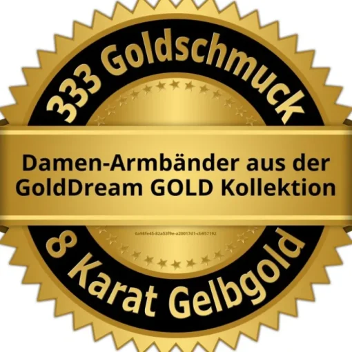 GoldDream Armband Square 333er Gold 19,5cm 8 Karat Damen GDA5059Y