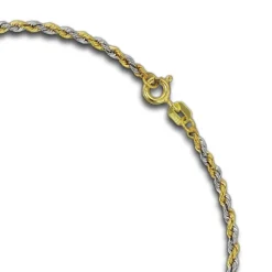 GoldDream Armband Zopf bicolor 333 Gold 19cm 8 Karat GDA0529T