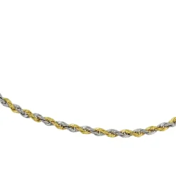GoldDream Armband Zopf bicolor 333 Gold 19cm 8 Karat GDA0529T