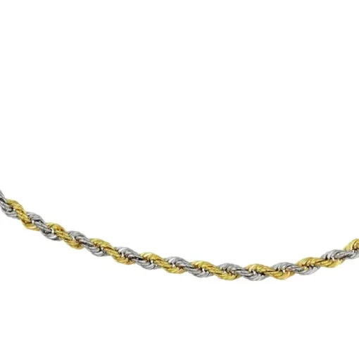 GoldDream Armband Zopf bicolor 333 Gold 19cm 8 Karat GDA0529T