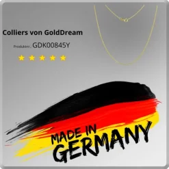 GoldDream Collier Kette Anker rund 333 Gold Damen 45cm 8 Karat GDK00845Y