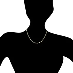 GoldDream Collier Kette Plättchen 333 Gelbgold Damen 45cm GDK00345T
