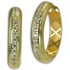 GoldDream Creole Beauty Zirkonia Ohrring 333 Gold Echtschmuck GDO5670Y