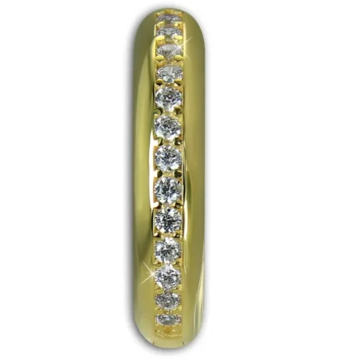 GoldDream Creole Beauty Zirkonia Ohrring 333 Gold Echtschmuck GDO5670Y