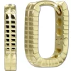 GoldDream Creole eckig Karree Ohrring 333er Gelbgold Echtschmuck GDO5693Y