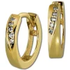 GoldDream Creole Elegance Zirkonia Ohrring 333 Gelbgold Echtschmuck GDO5001Y