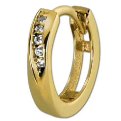GoldDream Creole Elegance Zirkonia Ohrring 333 Gelbgold Echtschmuck GDO5001Y