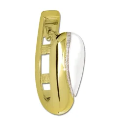 GoldDream Creole Elegance zweifarbig Ohrring 333 Gold Echtschmuck GDO5635T