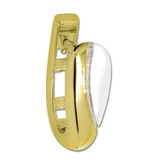 GoldDream Creole Elegance zweifarbig Ohrring 333 Gold Echtschmuck GDO5635T