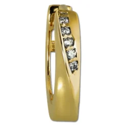 GoldDream Creole Elegance Zirkonia Ohrring 333 Gelbgold Echtschmuck GDO5001Y