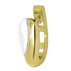 GoldDream Creole Elegance zweifarbig Ohrring 333 Gold Echtschmuck GDO5635T