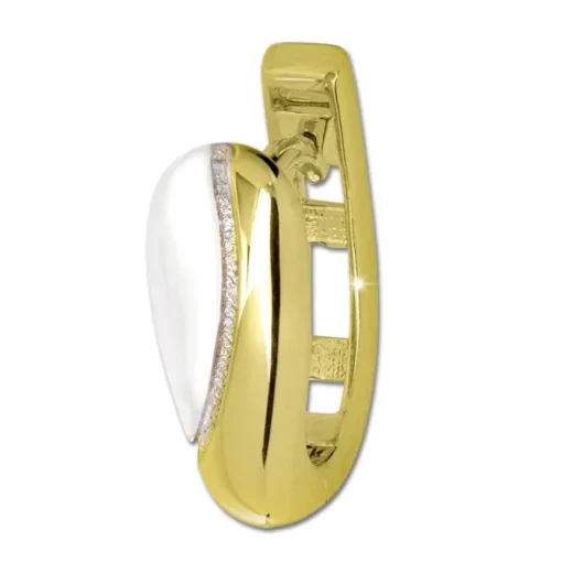 GoldDream Creole Elegance zweifarbig Ohrring 333 Gold Echtschmuck GDO5635T