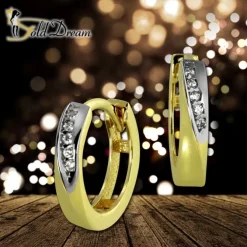 GoldDream Creole Elegance Zirkonia Ohrring 333 Gelbgold Echtschmuck GDO5001Y