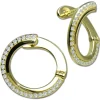 GoldDream Creole Fashion 16mm Zirkonia Ohrring 333 Gelbgold Echtschmuck GDO5683Y