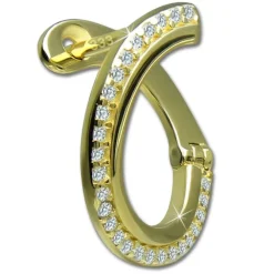 GoldDream Creole Fashion 16mm Zirkonia Ohrring 333 Gelbgold Echtschmuck GDO5683Y