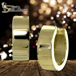GoldDream Creole Glanz 13mm Ohrring 333er Gelbgold Echtschmuck GDO5668Y