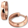 GoldDream Creole Glanz Ohrring 333er Roségold Echtschmuck GDO5051E