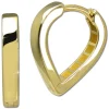 GoldDream Creole Herz 16mm Ohrring 333er Gelbgold Echtschmuck GDO5681Y