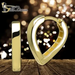 GoldDream Creole Herz 16mm Ohrring 333er Gelbgold Echtschmuck GDO5681Y