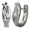 GoldDream Creole Leaf mit Zirkonia Ohrring 333er Weißgold GDO5633J
