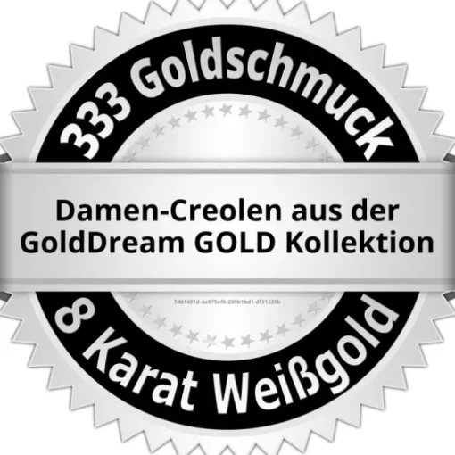 GoldDream Creole Leaf mit Zirkonia Ohrring 333er Weißgold GDO5633J