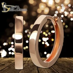 GoldDream Creole massiv Glanz 20mm Ohrring 333er Roségold Echtschmuck GDO5658E
