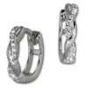 GoldDream Creole Ranke Zirkonia Ohrring 333 Weißgold GDO5041J