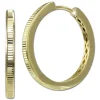 GoldDream Creole Shape 25mm Ohrring 333er Gelbgold Echtschmuck GDO5701Y