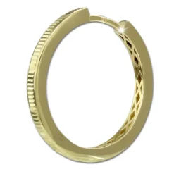 GoldDream Creole Shape 25mm Ohrring 333er Gelbgold Echtschmuck GDO5701Y