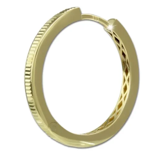 GoldDream Creole Shape 25mm Ohrring 333er Gelbgold Echtschmuck GDO5701Y