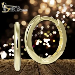 GoldDream Creole Shine 15mm Ohrring 333er Gelbgold Echtschmuck GDO5698Y