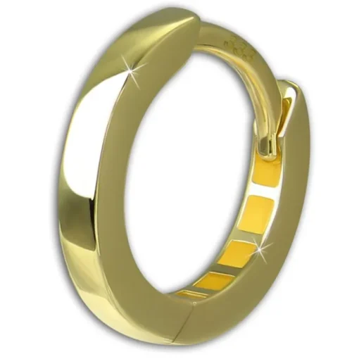 GoldDream Creole Simple 13mm Ohrring 333er Gelbgold Echtschmuck GDO5677Y