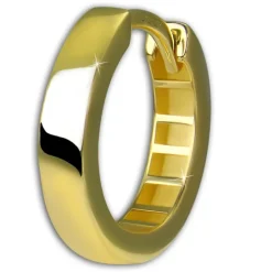 GoldDream Creole Simple 15mm Ohrring 333er Gelbgold Echtschmuck GDO5679Y