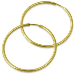 GoldDream Creole Simply 50mm Ohrring 333 Gelbgold Echtschmuck GDO0005Y